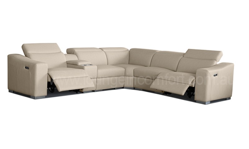 ACCENT KING SIZE CORNER LOUNGE IN FABRIC (BRAND NEW)